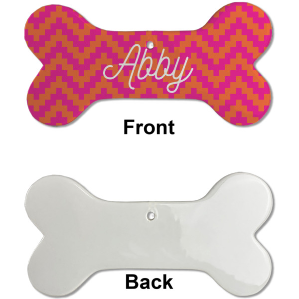 Custom Design - Ceramic Flat Ornament - Bone Front & Back Single Print (APPROVAL)