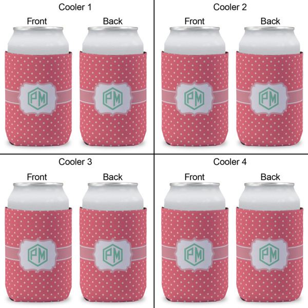 Custom Design - Can Cooler - Standard 12oz - Set of 4 - Front & Back