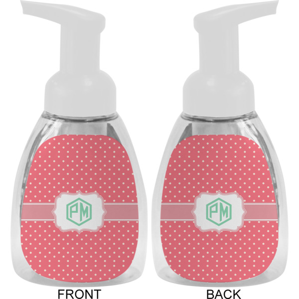 Custom Design - Foam Soap Bottle - White - Front & Back