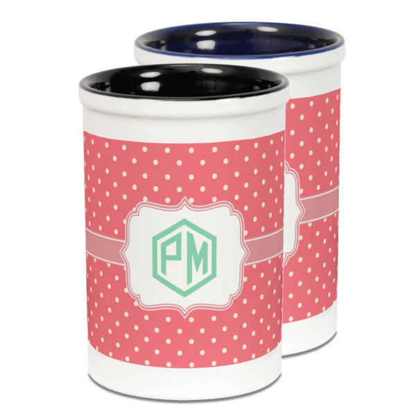 Custom Design Your Own Ceramic Pencil Holder - Large