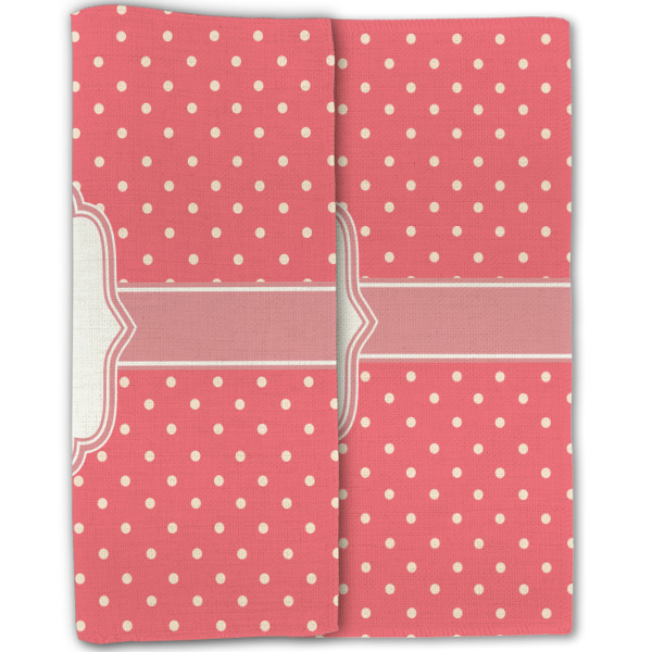 Custom Design - Linen Placemat - Double Sided - Folded Half