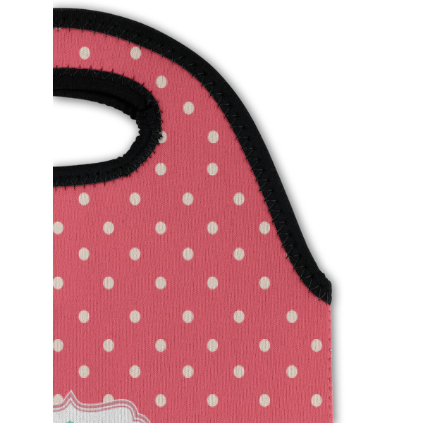 Custom Design - Double Wine Tote - Top Closeup