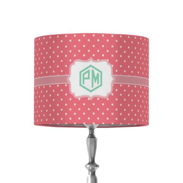 Custom Pink & Orange Chevron 8" Drum Lamp Shade - Fabric (Personalized)