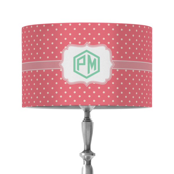 Custom Design - 12" Drum Lampshade - ON STAND (Fabric)