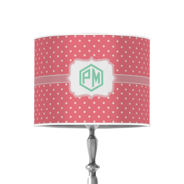 Custom Design - 8" Drum Lampshade - ON STAND (Poly Film)