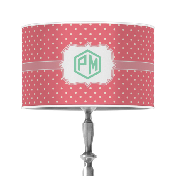 Custom Pink & Orange Chevron 12" Drum Lamp Shade - Poly-film (Personalized)