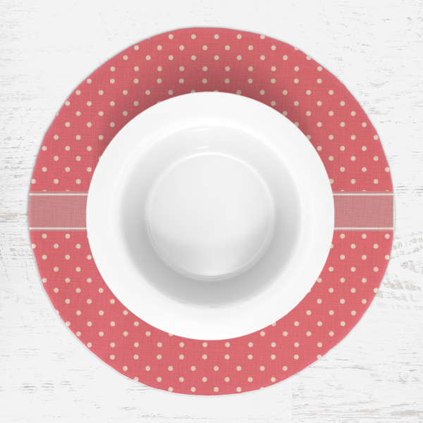 Custom Design - Round Linen Placemats - LIFESTYLE (single)