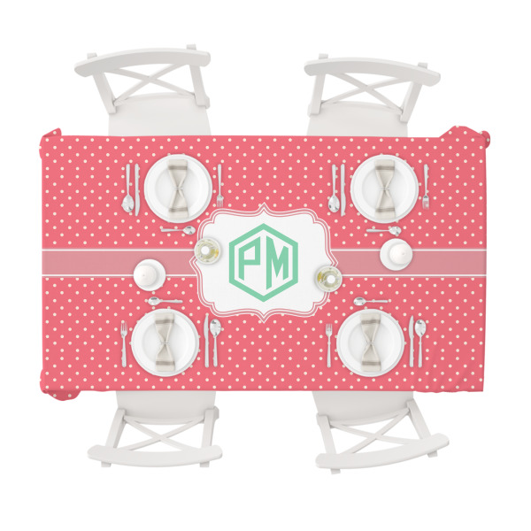 Custom Design - Tablecloths (58"x102") - TOP VIEW (with plates)