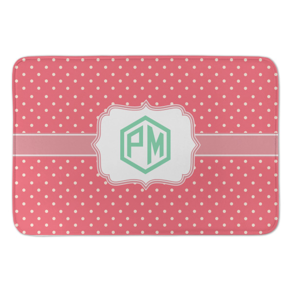 Custom Pink & Orange Chevron Anti-Fatigue Kitchen Mat (Personalized)
