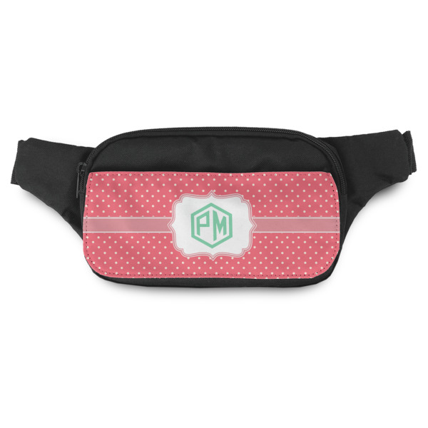 Custom Pink & Orange Chevron Fanny Pack - Modern Style (Personalized)