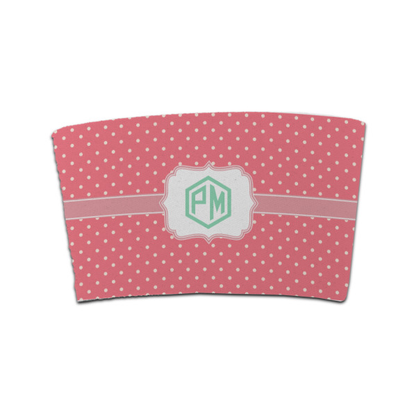 Custom Pink & Orange Chevron Coffee Cup Sleeve (Personalized)