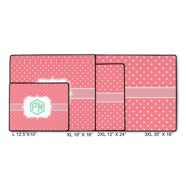 Custom Design - Gaming Mats - Size Chart
