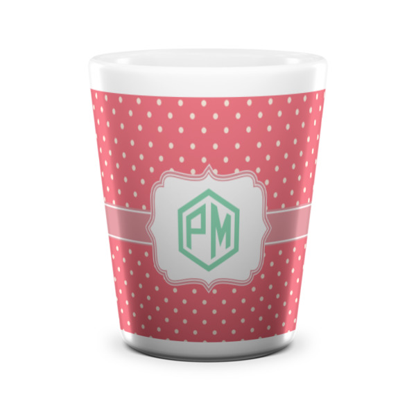 Custom Design - Ceramic Shot Glass - White - Front