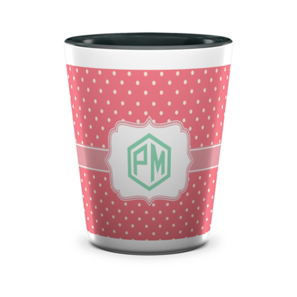 Custom Design - Ceramic Shot Glass - Two Tone - Front