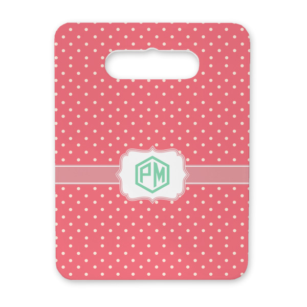 Custom Pink & Orange Chevron Rectangular Trivet with Handle (Personalized)