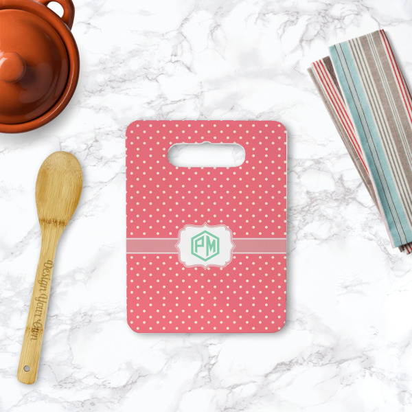 Custom Design - Rectangle Trivet with Handle - LIFESTYLE