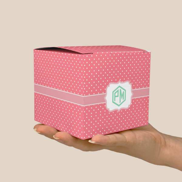 Custom Design - Cube Favor Gift Box - Scale View