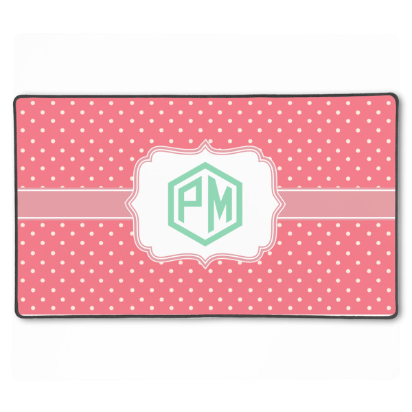 Custom Pink & Orange Chevron XXL Gaming Mouse Pad - 24" x 14" (Personalized)