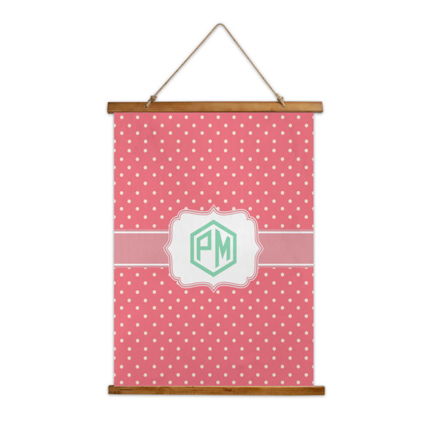 Custom Pink & Orange Chevron Wall Hanging Tapestry (Personalized)