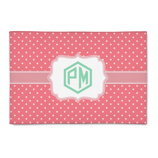 Custom Pink & Orange Chevron 2' x 3' Indoor Area Rug (Personalized)