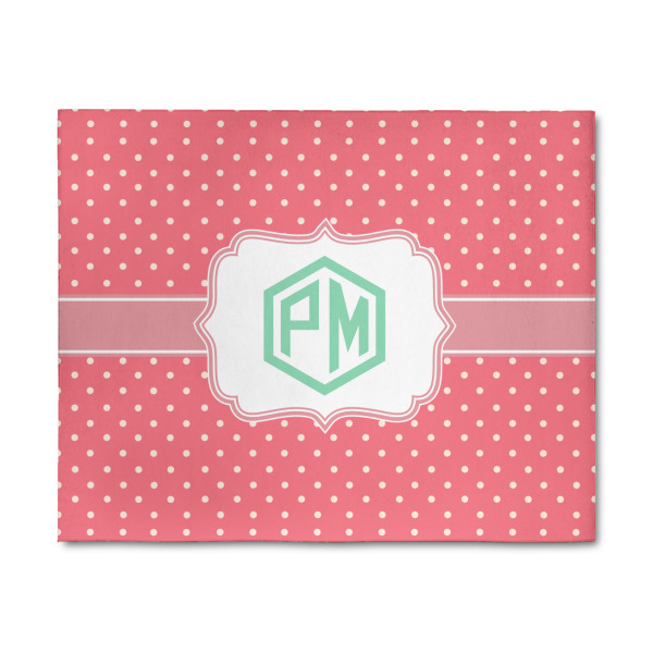 Custom Pink & Orange Chevron 8' x 10' Indoor Area Rug (Personalized)