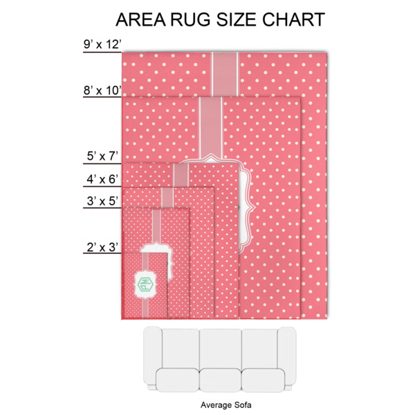 Custom Design - 2'x3' Indoor Area Rugs - Size Chart