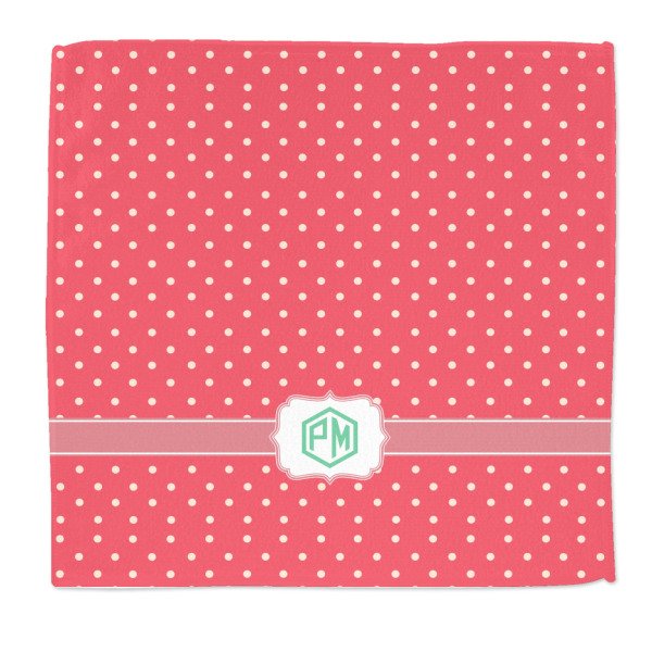 Custom Pink & Orange Chevron Microfiber Dish Rag (Personalized)