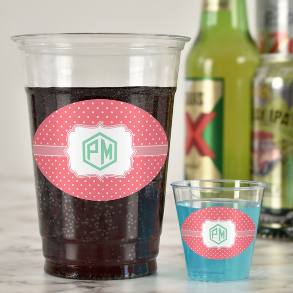 Custom Design - Plastic Shot Glasses - In Context