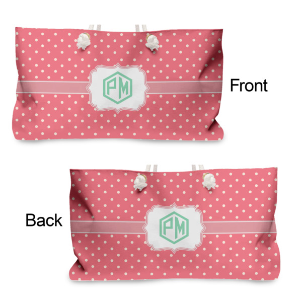 Custom Design - Large Rope Tote - From & Back View