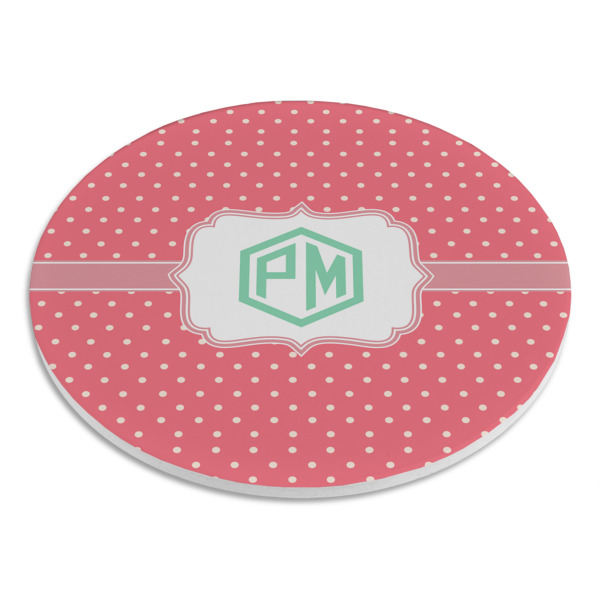 Custom Design - Round Stone Trivet - Angle View