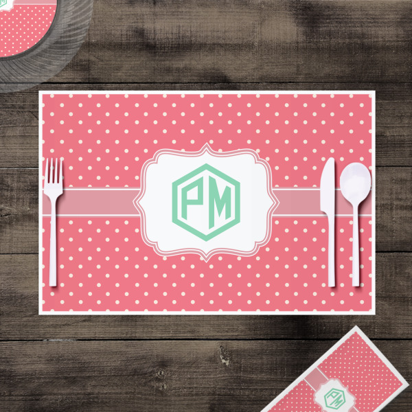 Custom Design - Disposable Paper Placemat - In Context