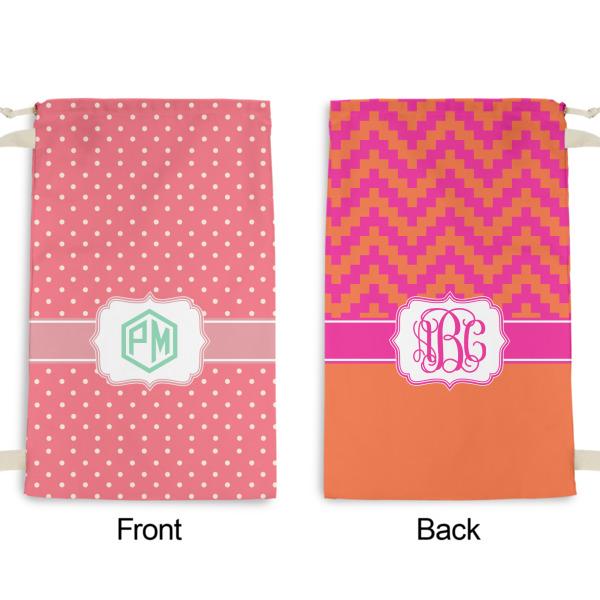 Custom Design - Small Laundry Bag - Front & Back View