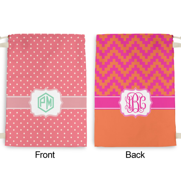 Custom Design - Large Laundry Bag - Front & Back View