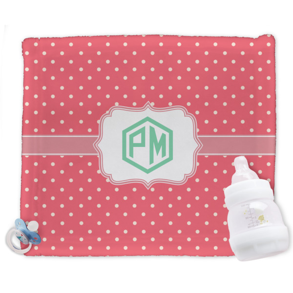 Custom Pink & Orange Chevron Security Blanket (Personalized)