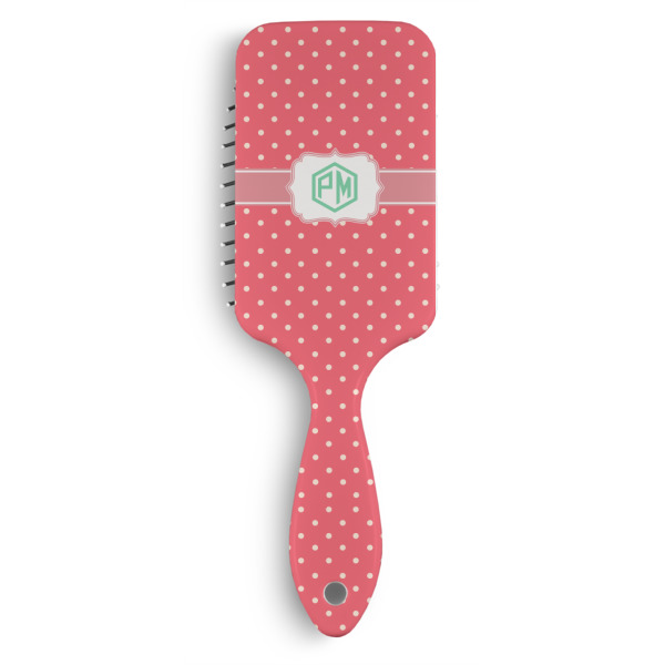 Custom Pink & Orange Chevron Hair Brushes (Personalized)