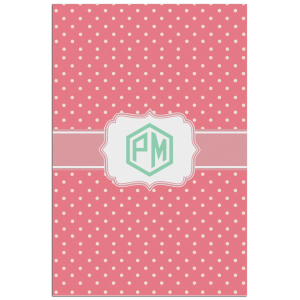 Custom Pink & Orange Chevron Poster - Matte - 24x36 (Personalized)