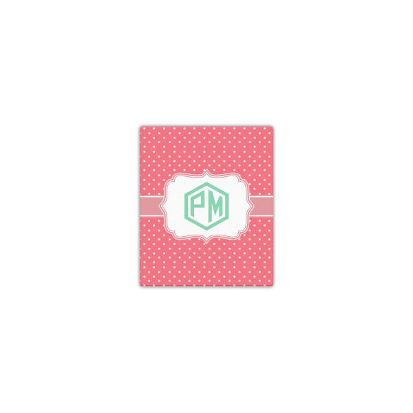 Custom Pink & Orange Chevron Canvas Print - 8x10 (Personalized)