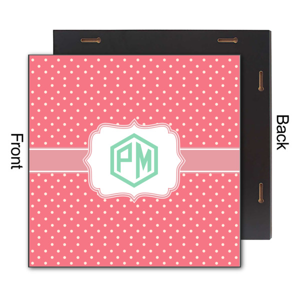 Custom Design - 12x12 Wood Print - Front & Back View