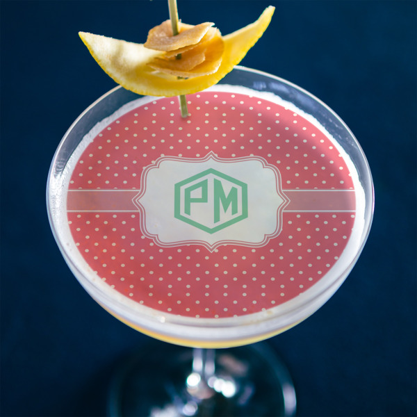 Custom Design - Printed Drink Topper - XLarge - In Context