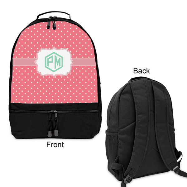 Custom Design - Large Backpack - Black - Front & Back View