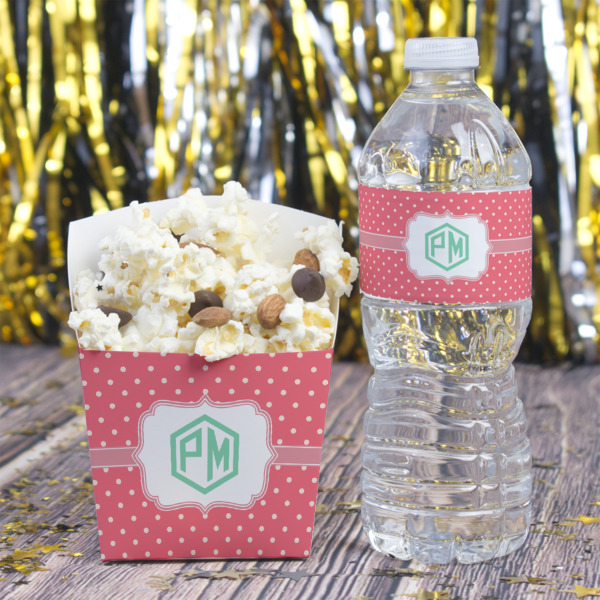 Custom Design - French Fry Favor Box - w/ Water Bottle
