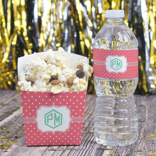 Custom Design - Water Bottle Label - w/ Favor Box