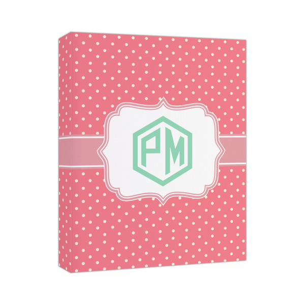 Custom Pink & Orange Chevron Canvas Print (Personalized)