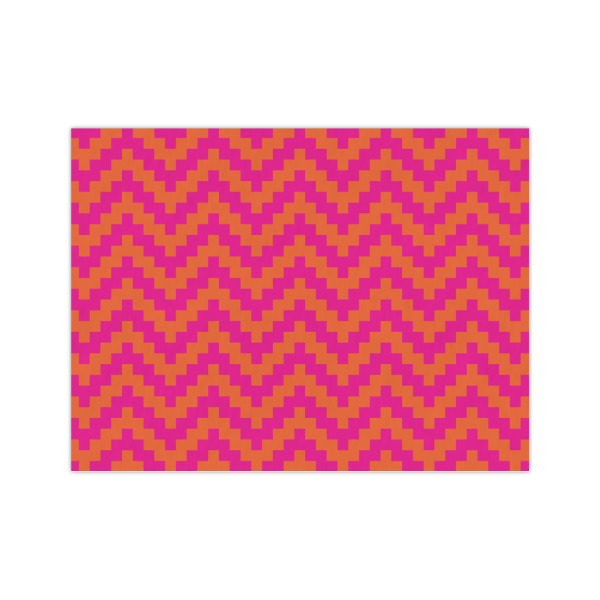 Custom Pink & Orange Chevron Tissue Paper Sheets - Medium - Heavyweight