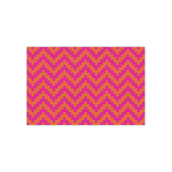 Custom Pink & Orange Chevron Tissue Paper Sheets - Small - Lightweight