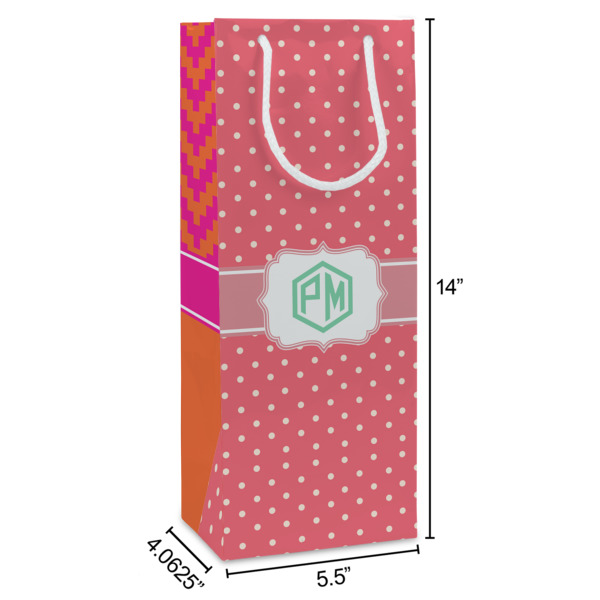Custom Design - Wine Gift Bag - Dimensions