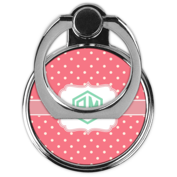 Custom Design - Cell Phone Ring Stand & Holder - Front (Collapsed)