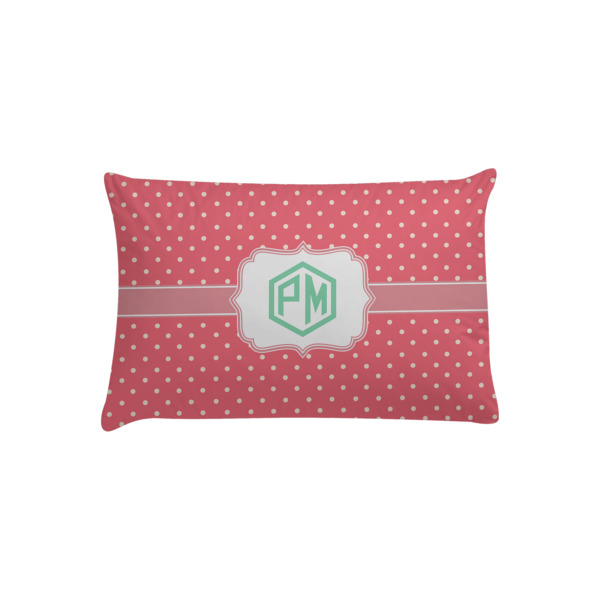 Custom Pink & Orange Chevron Pillow Case - Toddler (Personalized)