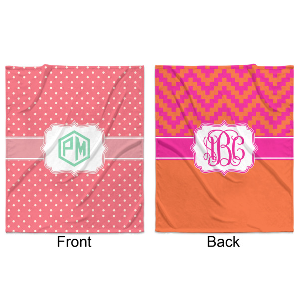 Custom Design - Minky Blanket - 50"x60" - Double Sided - Front & Back
