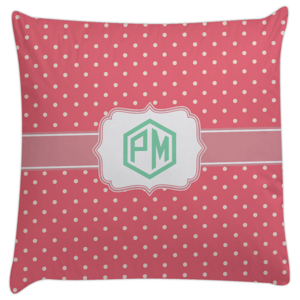 Custom Pink & Orange Chevron Decorative Pillow Case (Personalized)